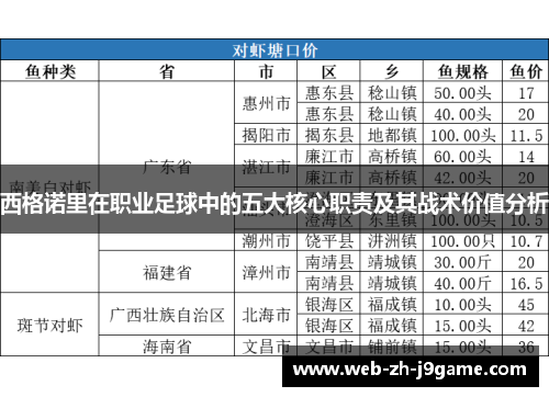 西格诺里在职业足球中的五大核心职责及其战术价值分析 西格诺里在职业足球中的五大核心职责及其战术价值分析